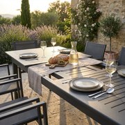 ARGENTUM - tavolo da giardino allungabile in alluminio da 220