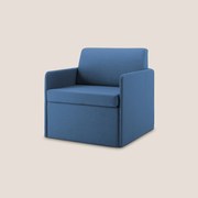 DAG Poltrona letto singolo salvaspazio in TESSUTO impermeabile T13 blu