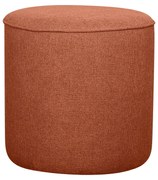 Pouf rotondo in tessuto mattone D40 cm COQ