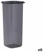 Barattolo Quid City Con coperchio 1,75 L Grigio Plastica (12 Unità)