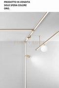 Elemento sfera ball 9w 3000k 585lm oro d.15cm per sistema binario