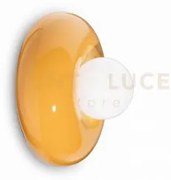 Applique diffusore vetro opalino bumbum giallo c2750(gia)