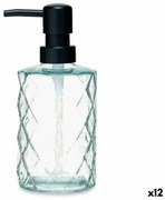 Dispenser di Sapone Diamante Cristallo Trasparente Plastica 410 ml (12 Unità)