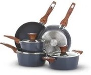 Batteria pentole 8 pezzi ceramica ottanio New Ceramic