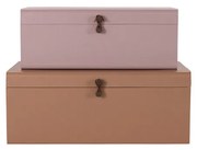 House Doctor - Metal Storage Beige/Rosa House Doctor