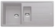 Lavello integrato 1.5 vasche in alluminio argento FRANKE Boston L 50 x L 97 cm