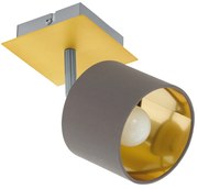 Spot Contemporaneo Valbiano In Acciaio Ottone 1 Luce E14 7W Ip20