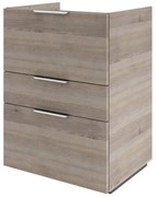 Mobile da bagno sotto lavabo SENSEA Neo  lucido L 60 x H 84 x P 48 cm 3 cassetti, lavabo non incluso