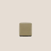Cube pouf in microfibra smacchiabile T11 beige
