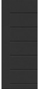 Pannello per porta d'ingresso P076 pellicolato pvc grigio L 92  x H 210.5 cm, Sp 6 mm apertura destra