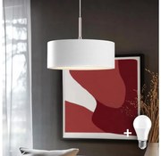 Eglo - Lampadario LED a sospensione con filo TUNJA 1xE27/60W/230V bianco