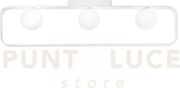 Plafoniera roxy bianca 3 luci attacco g9 80x10x20,5cm in alluminio ...