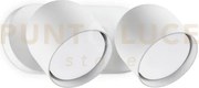 Dodo faretto in metallo 2 luci attacco gx53 lampadine incluse bianc...