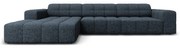 Divano angolare blu (angolo sinistro) Chicago - Cosmopolitan Design