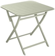 Tavolo da pranzo per giardino Idaho NATERIAL struttura e superficie in Alluminio  per 2 persone 75x75cm