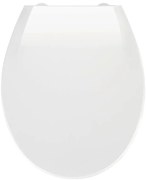 Sedile per wc bianco con chiusura facilitata , 44 x 37 cm Kos - Wenko