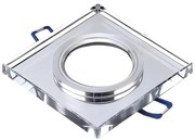 Faretto da incasso 1xGU10/MR16/10W/230V 9x9 cm cromo lucido