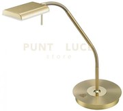Bergamo lampada da studio led ottone satinato flessibile tocuh dimm...