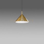 Barbie s/p - lampadario a sospensione in alluminio ottone/bianco op...