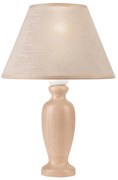 Lampada da tavolo AMFORA 1xE27/60W/230V beige/faggio