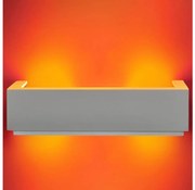 Applique BRICK 2xE14/12W/230V gesso/bianco