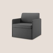 DAG Poltrona letto singolo salvaspazio in TESSUTO impermeabile T13 antracite