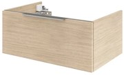 Mobile da bagno sotto lavabo Neo marrone lucido L 75 x H 32 x P 48 cm, lavabo non incluso