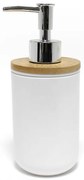 Dispenser per sapone bianco in plastica 91 ml Smart – douceur d'intérieur