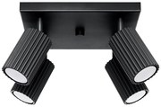 Sollux SL.1583 - Faretto KARBON 4xGU10/10W/230V nero