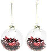 Palle di Natale (2 pcs) 119803, Rosso