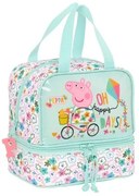 Portamerenda Termico Peppa Pig Cosy corner Azzurro Chiaro (20 x 20 x 15 cm)