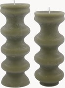 Set di 2 candele fatte a mano Mura