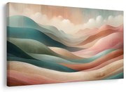 Quadro su tela – Onde pastello di paesaggio montano