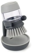 Spazzola grigia con dispenser e supporto Palm Scrub - Joseph Joseph