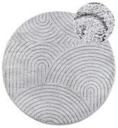 Tappeto rotondo in grigio chiaro ø 160 cm Panglao New York Light Grey – Elle Decoration