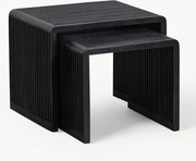 Set di 2 tavolini in legno di teak Willa