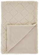Coperta beige in micropile 130x170 cm Cosy Diamond – Catherine Lansfield