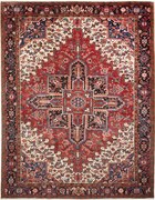 Heriz Tappeto persiano 330x260 Blu (Iran) Annodato A Mano