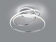 Bologna plafoniera led 36w 5100lm, 4000k cromo con dimmerazione ad ...