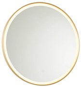 Specchio da bagno dorato 70 cm con LED e dimmer touch - Miral