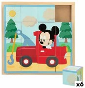 Puzzle di Legno per Bambini Disney + 3 anni (6 Unità)