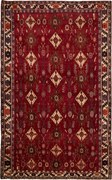 Shiraz Tappeto 260x160 Rosso (Iran) Annodato A Mano