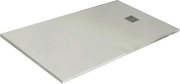 Piatto doccia in resina Strato bianco L 160 x L 80 x H 3 cm effetto pietra