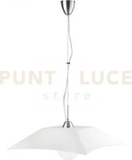 Lampadario a sospensione osiride bianca 1 luce attacco e27 50x50x12...