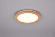 Plafoniera camillus led rotonda effetto legno r62921535