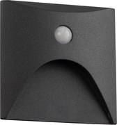 Kanlux 39143 - Lampada LED per gradini con sensore EXIN 2,5W/230V 4000K IP65 antracite, quadrata