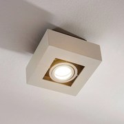 Arcchio faretto Vince, 14 x cm, bianco/cromo, metallo, GU10 VINCE Arcchio, dimmerabile, Bianco / Opale, Corridoio, Alluminio, Moderno, Faretto