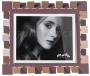 Portafoto di design vertigo maxi orizzontale mocha mousse/viola ame...