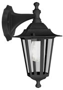 Applique Contemporanea Da Esternoo Laterna 4 1 Luce Alluminio Fuso Nero