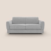 Happy Divano letto matrimoniale con materasso h18 cm in tessuto impermeabile T10 grigio chiaro